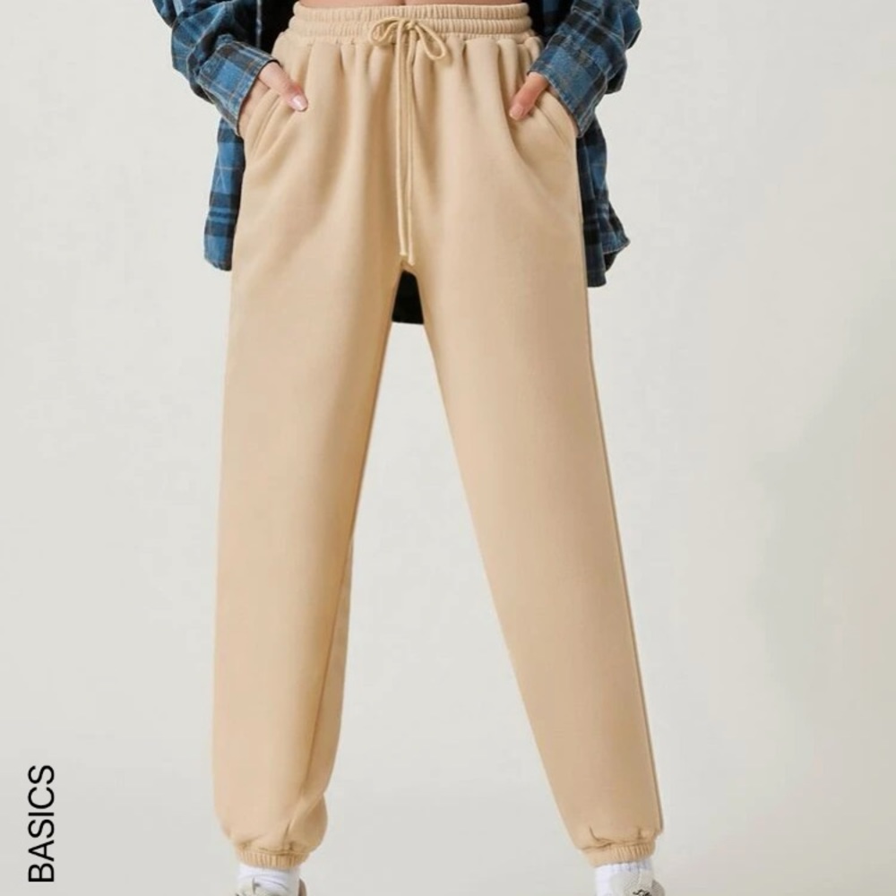 Beige sweatpants